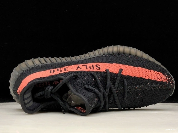 Adidas Yeezy BY9612 Boost V2 Black Red 350 Core 0817